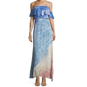 Young Fabulous & Broke Off Shoulder Maxi Dress